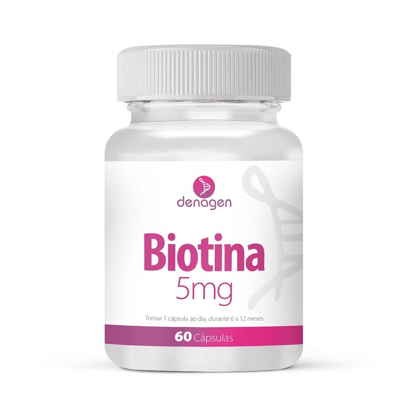 Biotina 5mg 60 Cápsulas